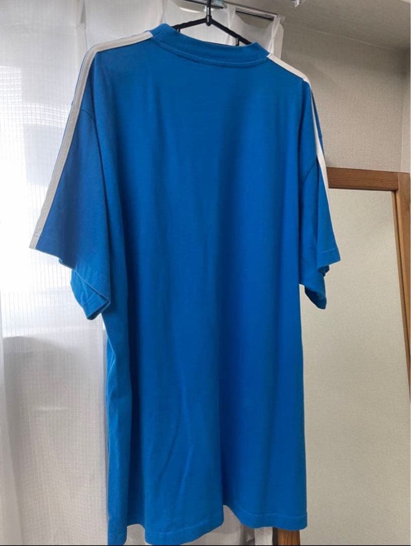 【美品】バレンシアガ BALENCIAGA adidas ブルーTシャツ