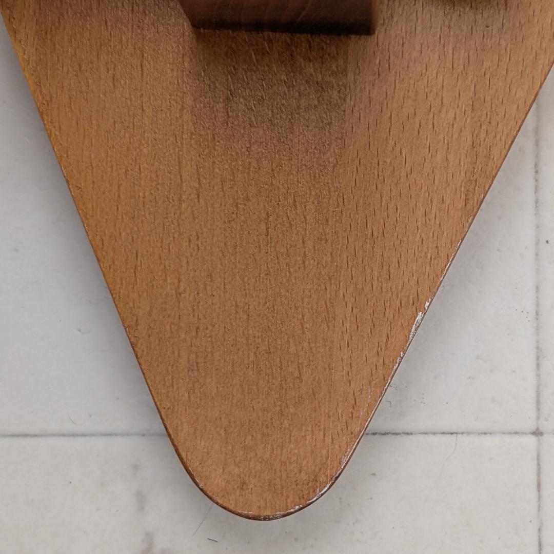 ビンテージ 無垢材 木製 小さめ アイロン台 折りたたみ テーブル 高さ調節