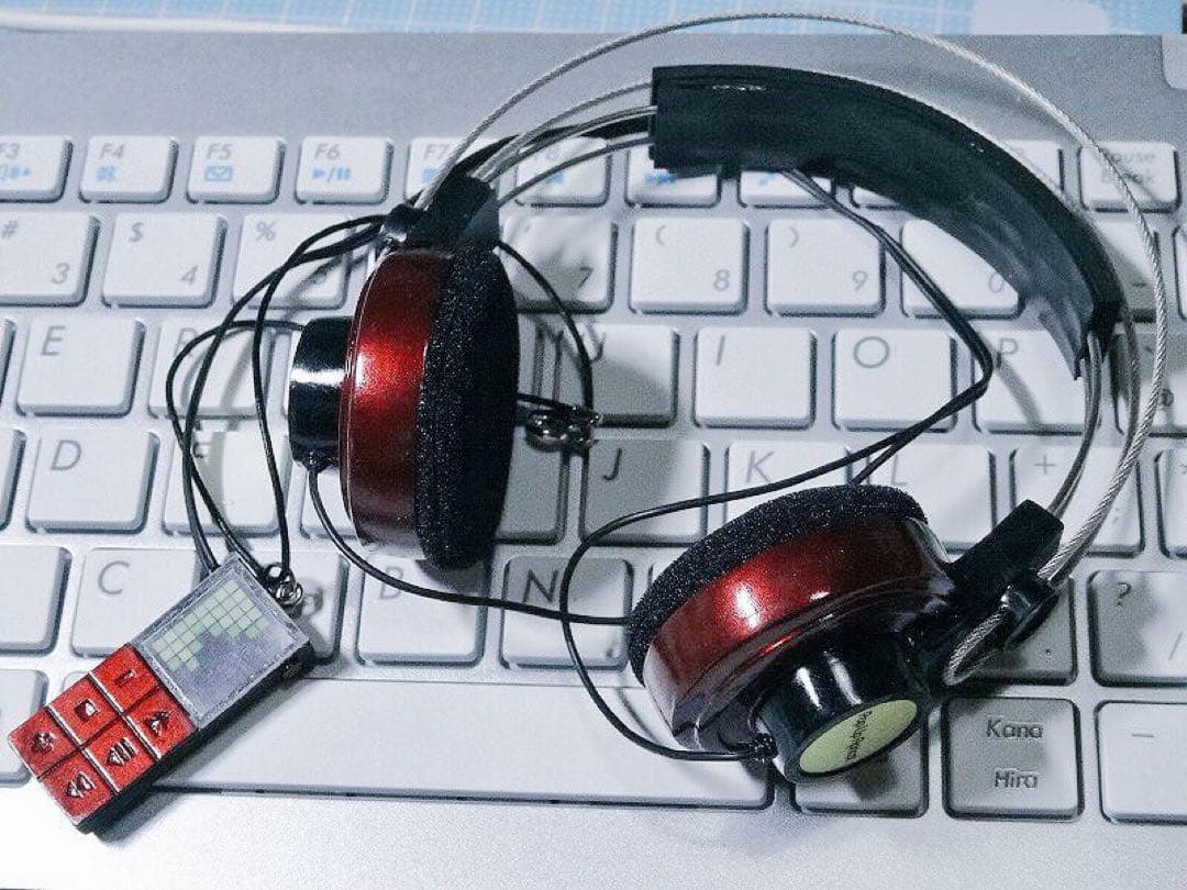 SD DD MDD 1/3ドールサイズヘッドホン　クランベリーレッドパール