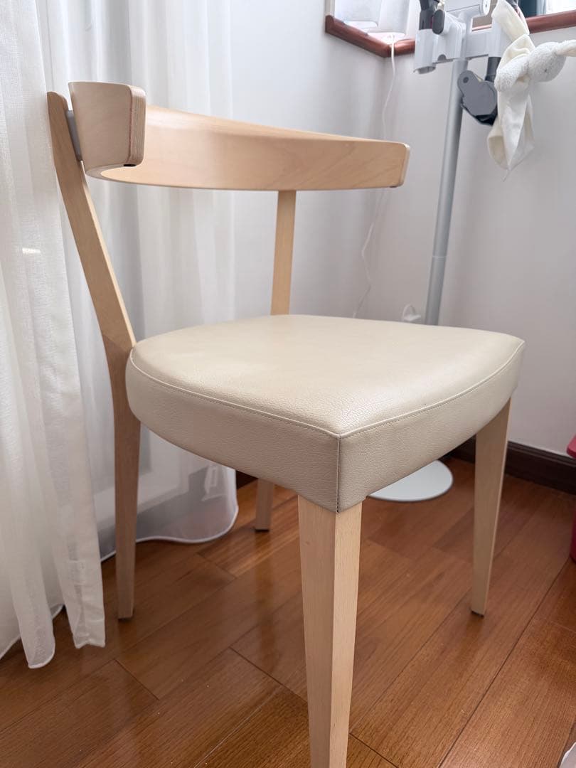 ③カリモク【チェア*1脚】(ダイニングテーブル＆チェア4脚セット)