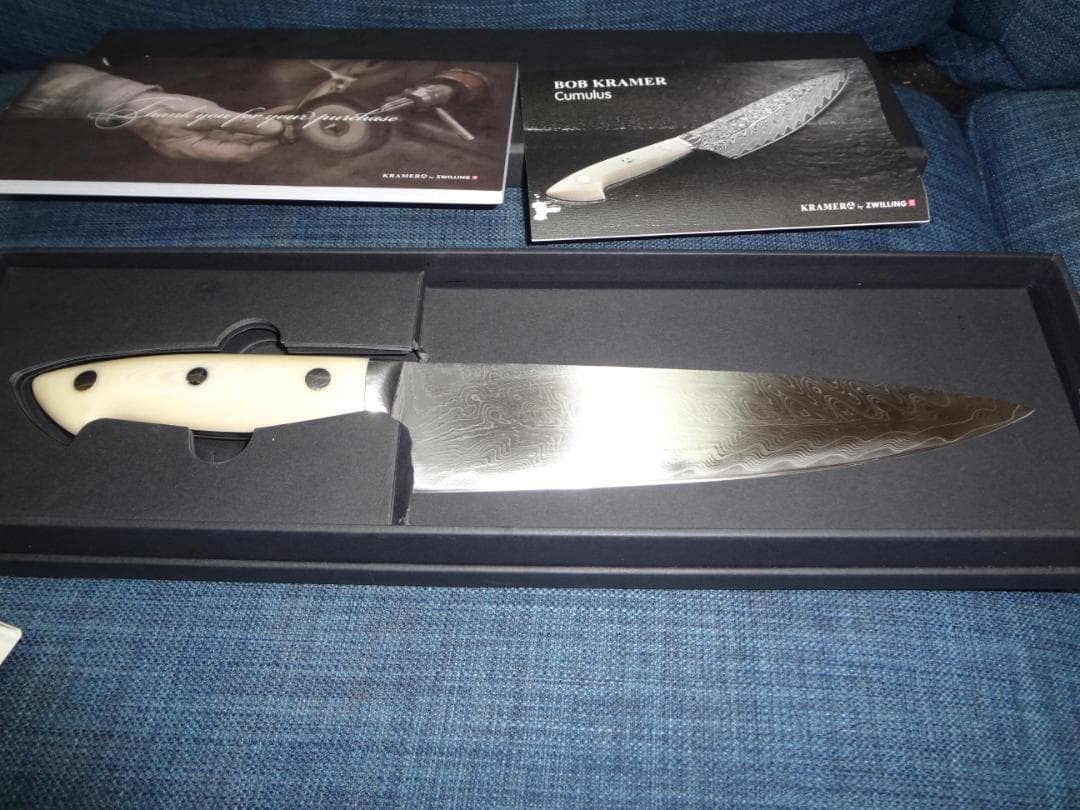希少終売　　ボブクレーマー　三徳包丁　２０ｃｍ　キュミュラス USED