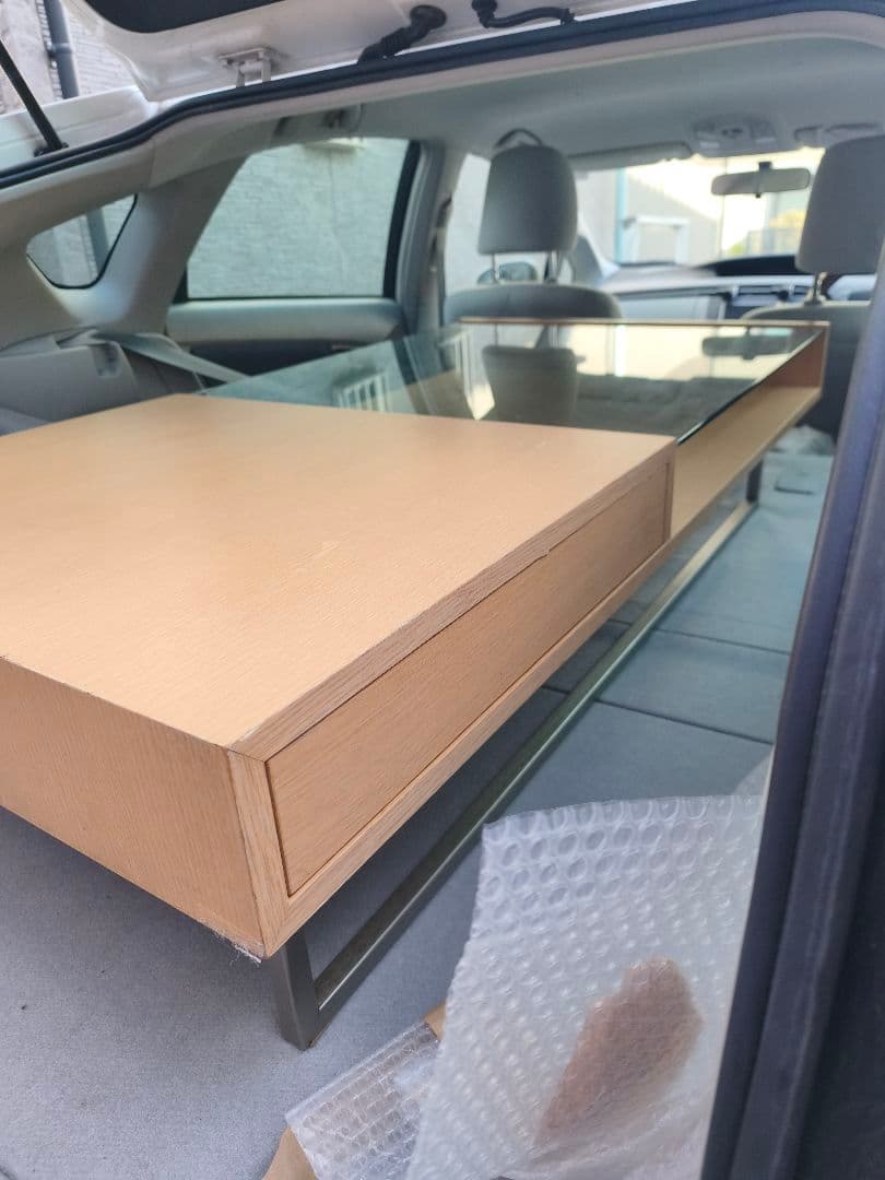 【直接渡しのみ可能】natuzzi　コーヒーテーブル ガラス天板