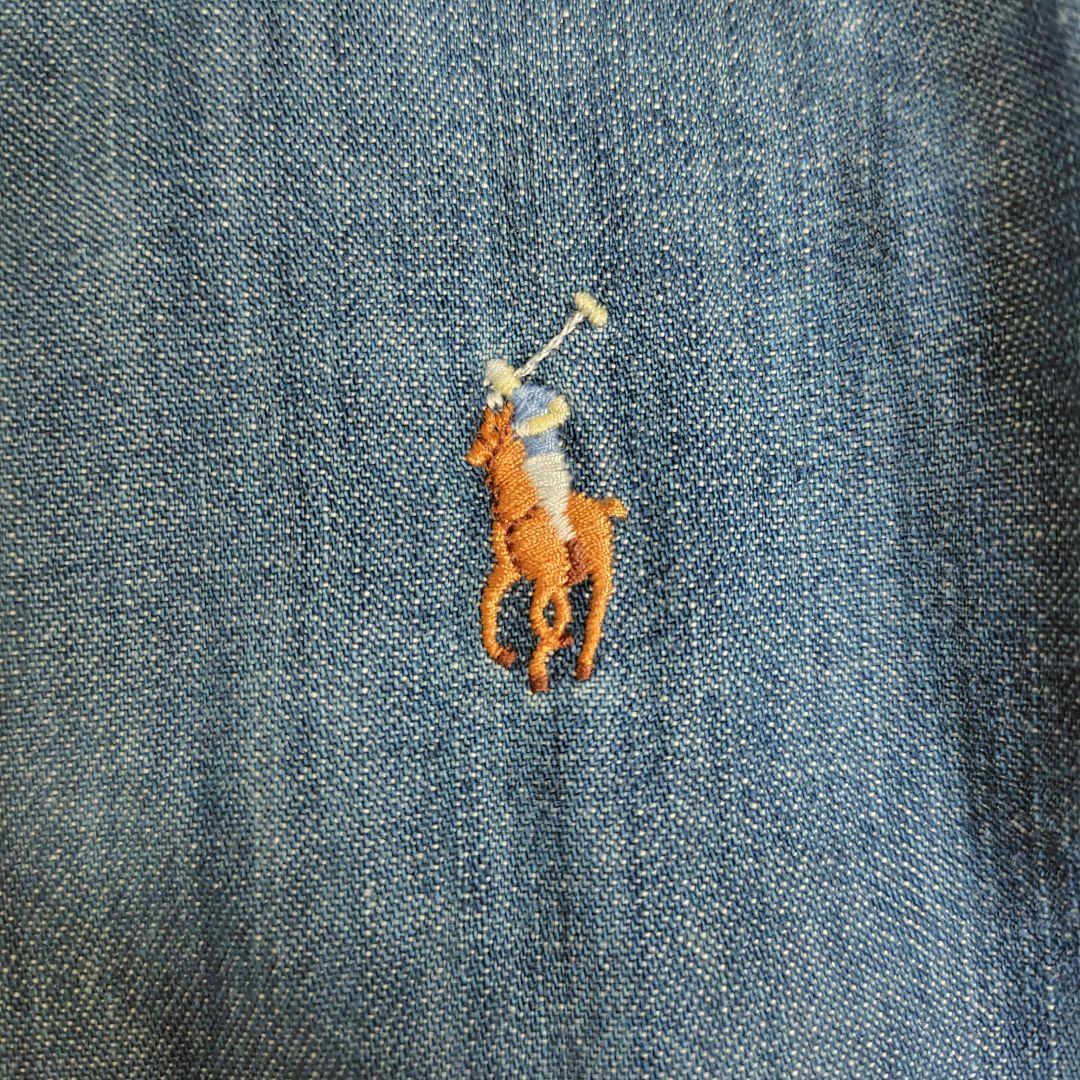 新品　現行　2XL　ポロラルフローレン　デニムシャツ　クラシックフィット　刺繍