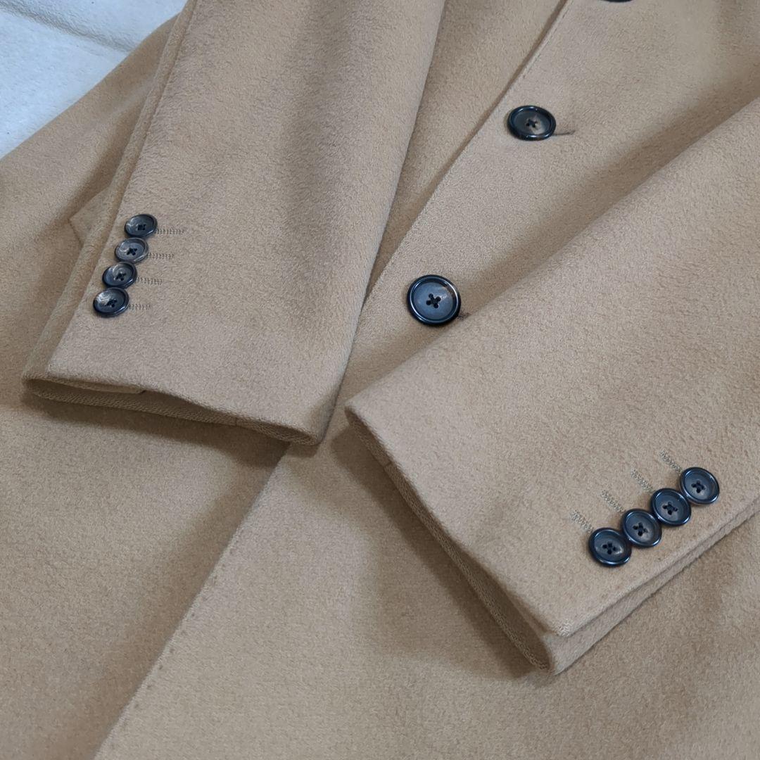 美品 ラルディーニ チェスターコート カシミヤ混 ブートニエール 46サイズ