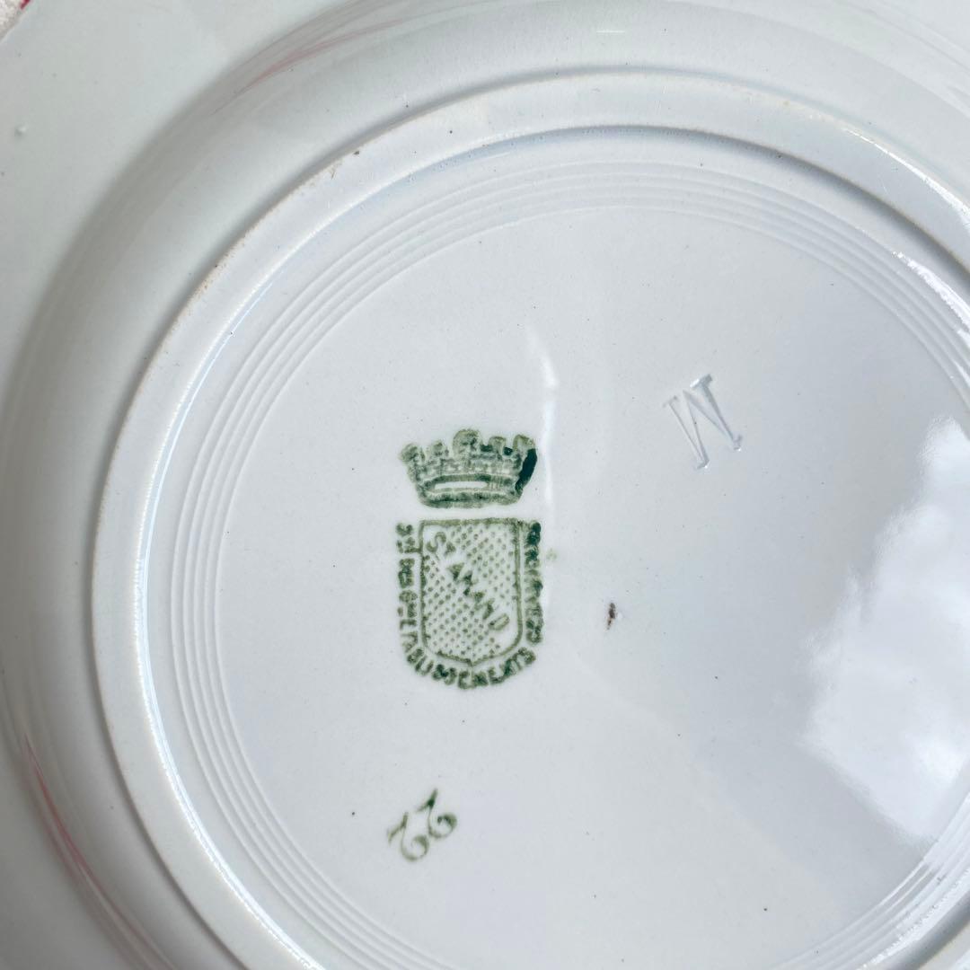 フランス アンティーク サンタマン ST.AMAND 深皿2枚セット