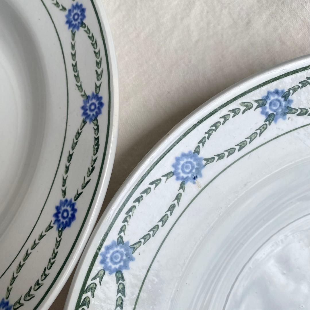 フランス アンティーク サンタマン ST.AMAND 深皿2枚セット