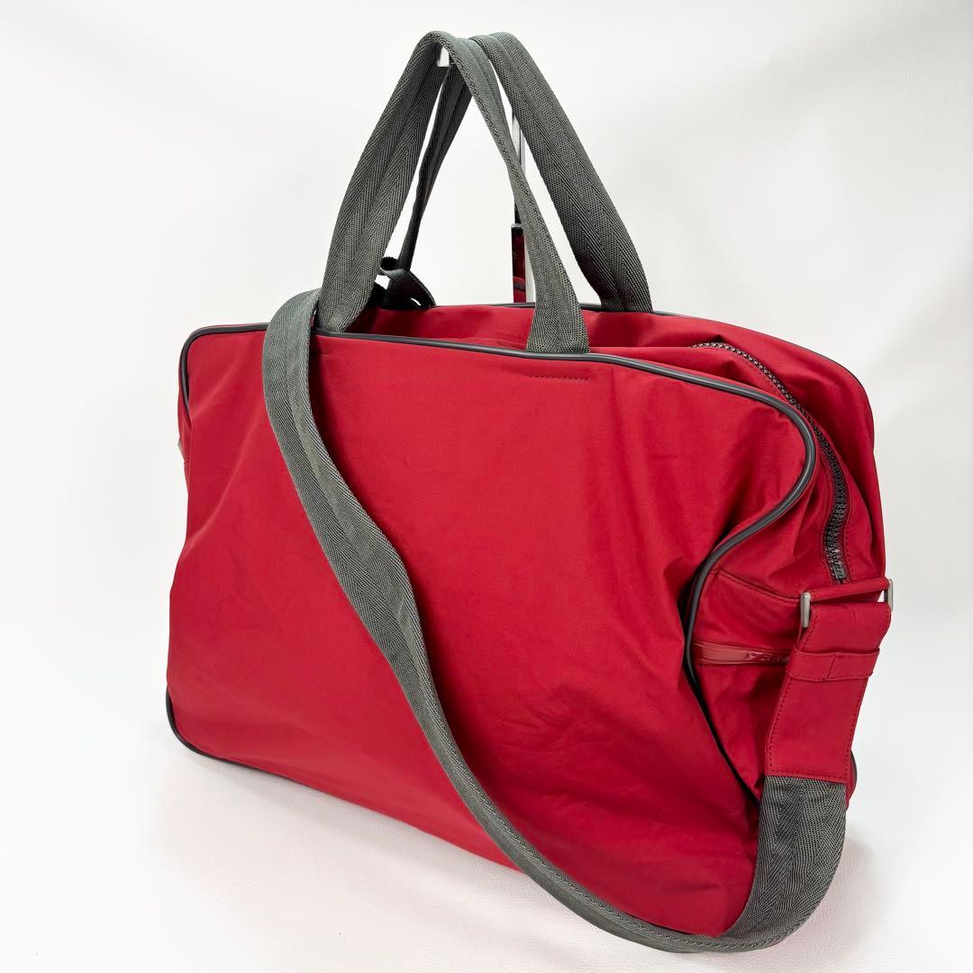 美品✨プラダスポーツ ナイロン 2way ボストンバッグスポーツバッグ 赤
