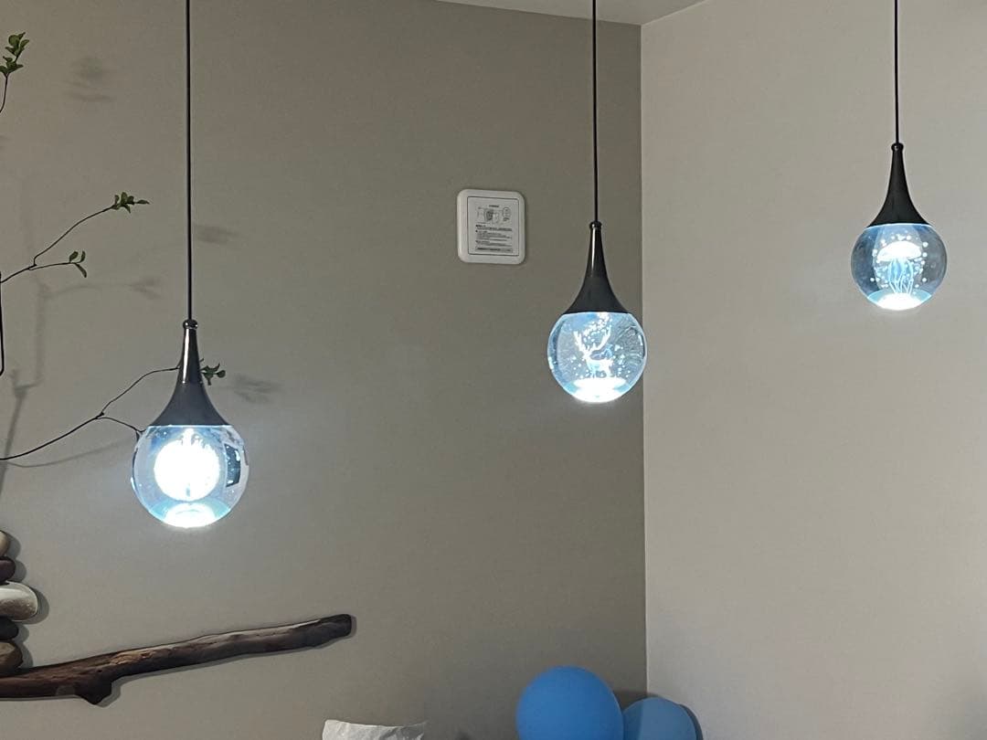 鹿のデザイン ガラス製ペンダントライト スポットライト　ダクトレール　LED