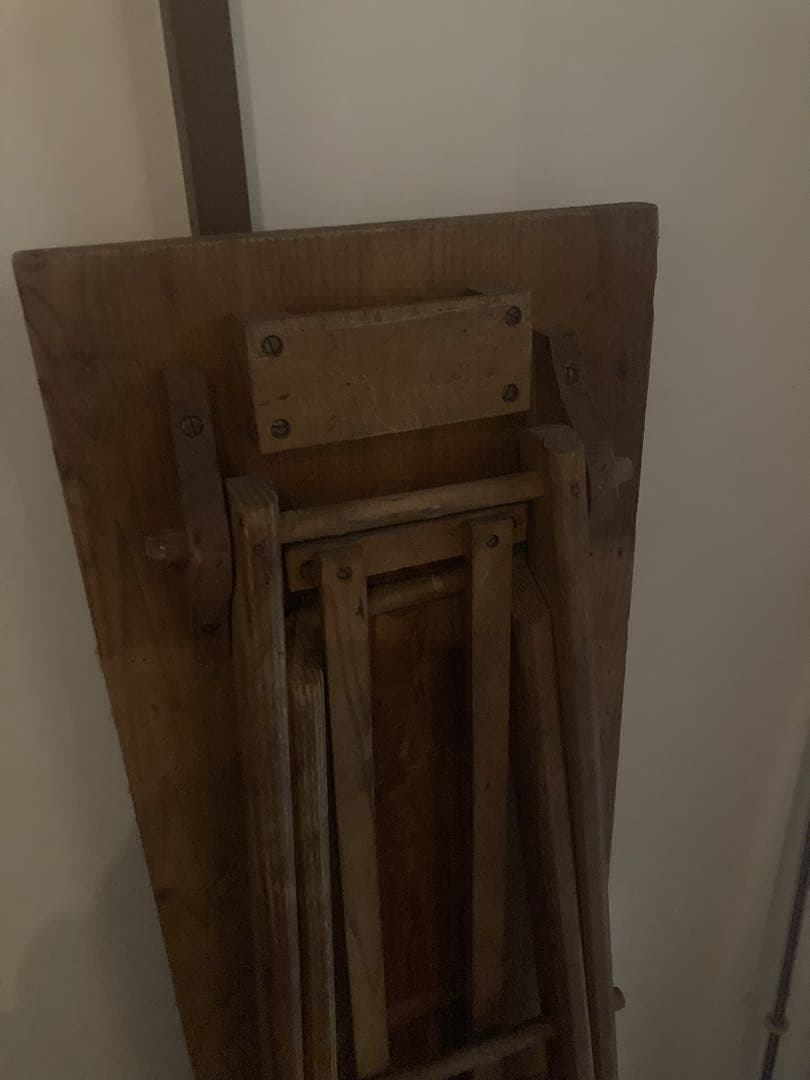 ビンテージ　木製折りたたみアイロン台