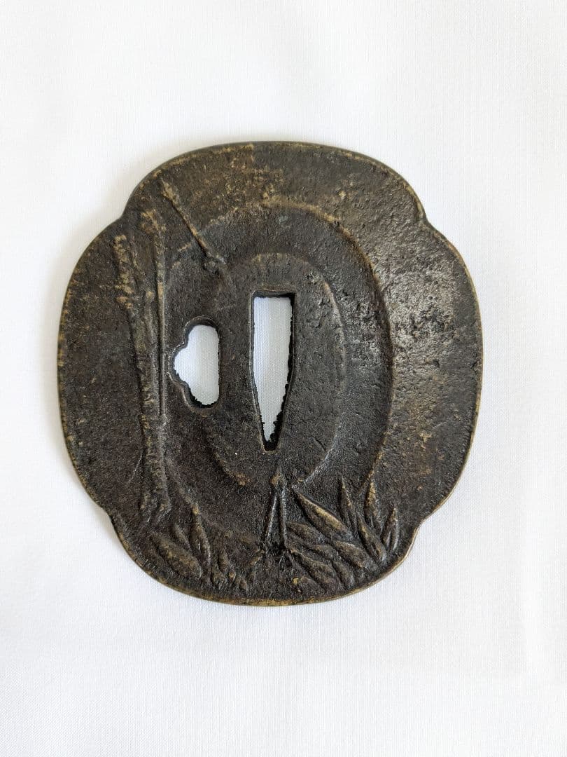 刀装具 鍔 透かし 日本刀 骨董品 5点セット