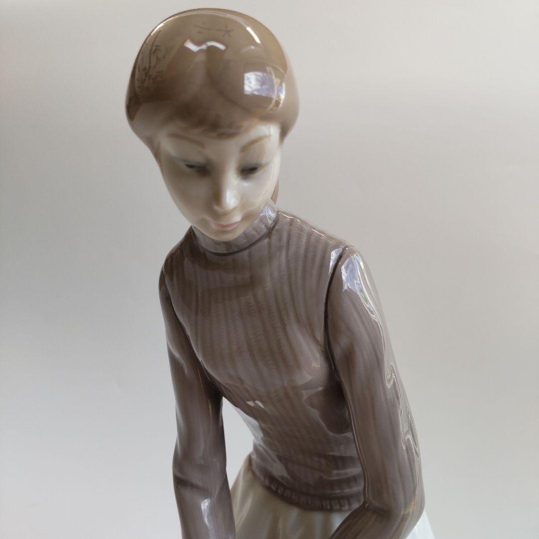 美品 LLADRO リヤドロ フィギュリン レディゴルファー ナイスパット 絶版