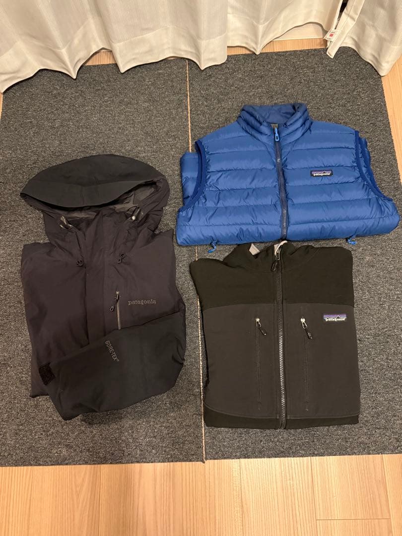 ニ*ク様 Patagonia ゴアテックス ジャケット、ダウンベスト他