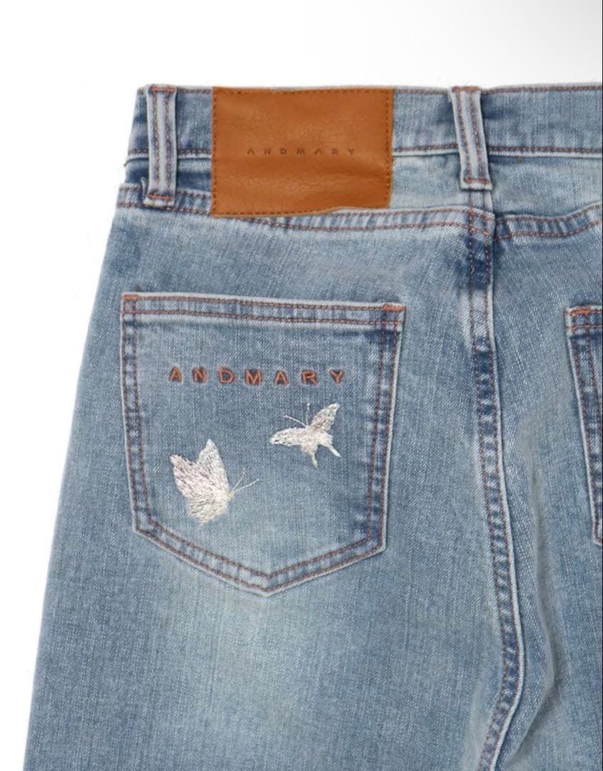 パンツ Navi flare denim andmary