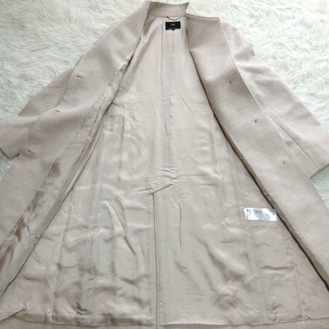 【23区】未使用級　ウールアンゴラビーバースタンドカラーコート大きいサイズ　46