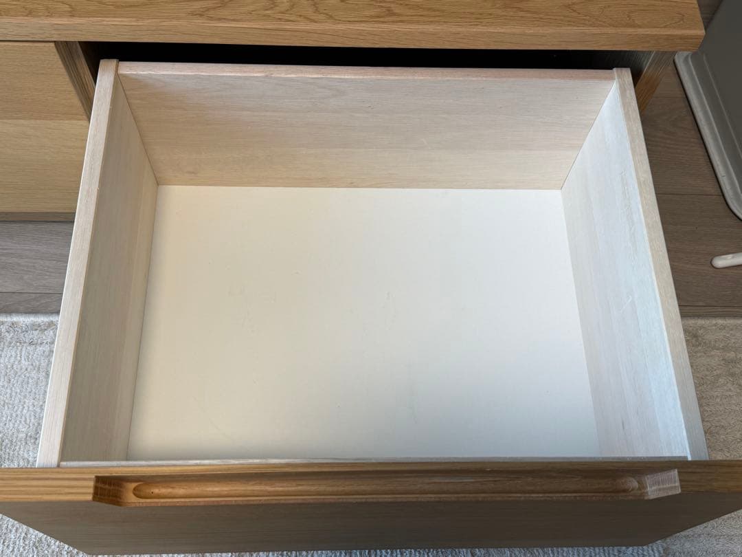 2月10日まで【美品】unico LOMAVボードW1520オーク北欧 テレビ台