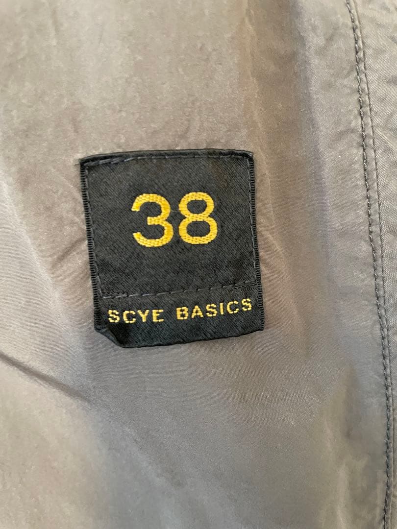 SCYE BASICS 高密度ナイロンタフタ ステンカラーコート