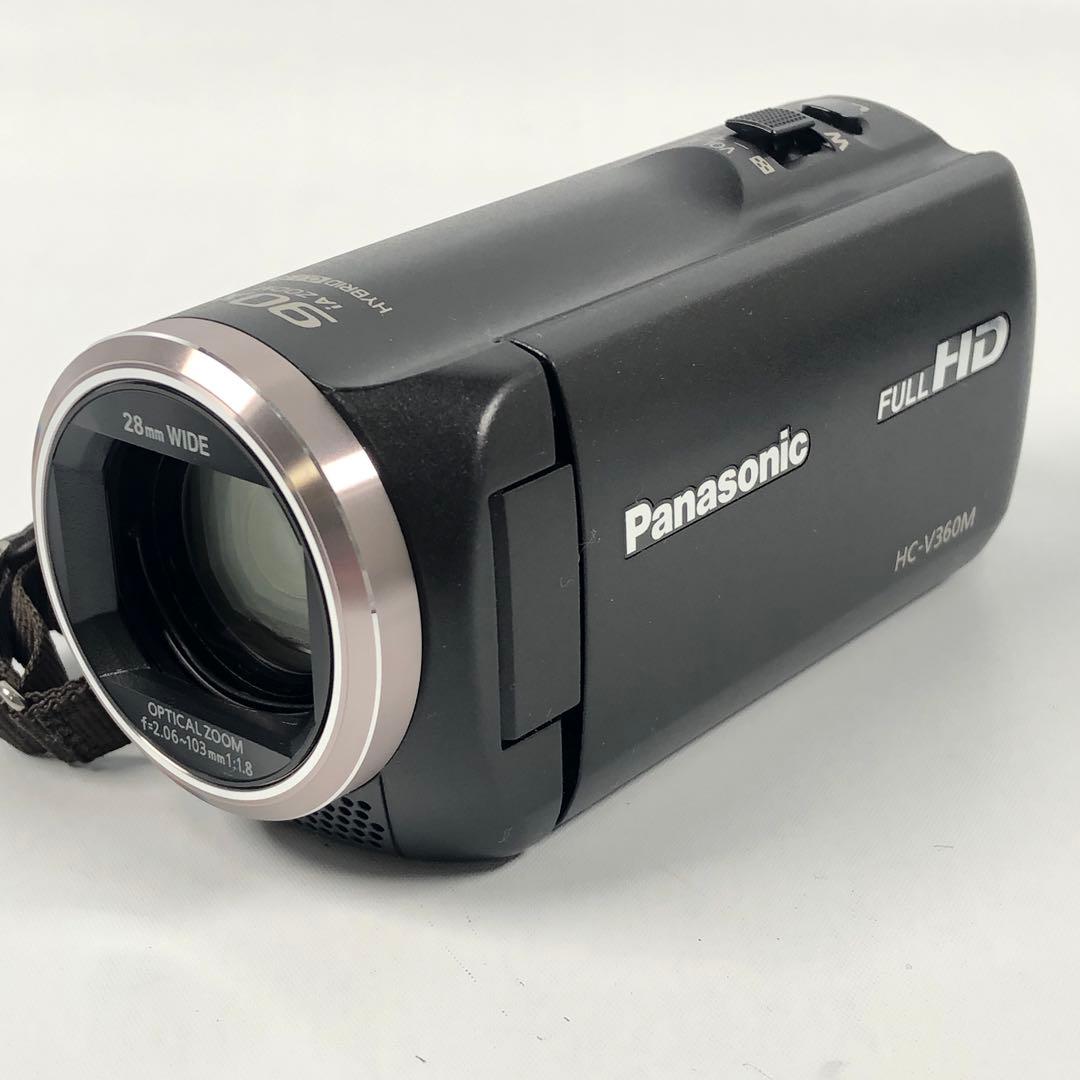 パナソニック ビデオカメラ HD-V360M-K ブラック