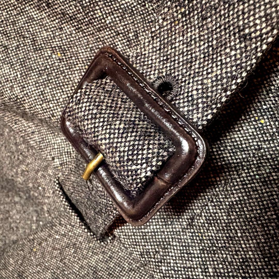 ポールスミス 着脱可能ライナー付 シングルトレンチコート メランジウール L 茶