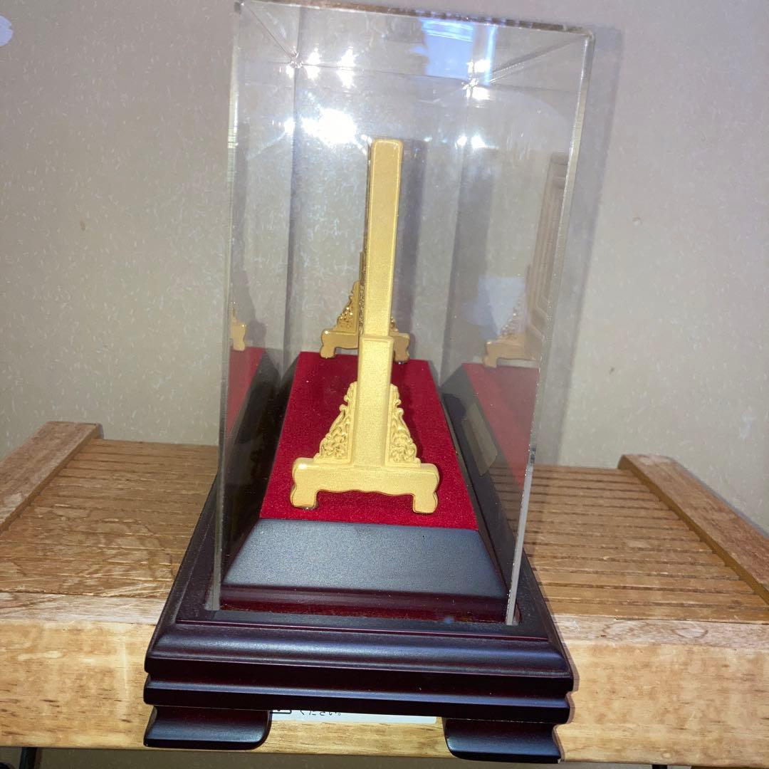 孫文中山 「天下為公」 金メッキ 工芸品