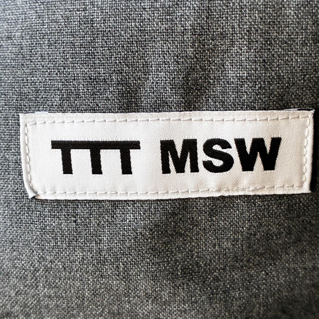 トップス TTT MSW 22aw knit docking tailor jacket