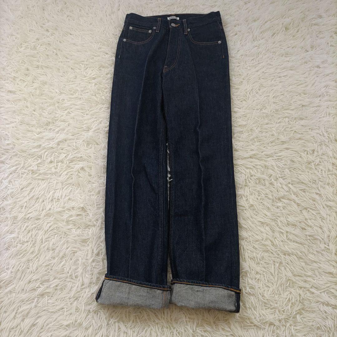 【美品】AURALEE オーラリー ハードツイストデニム 5ポケットパンツ 25