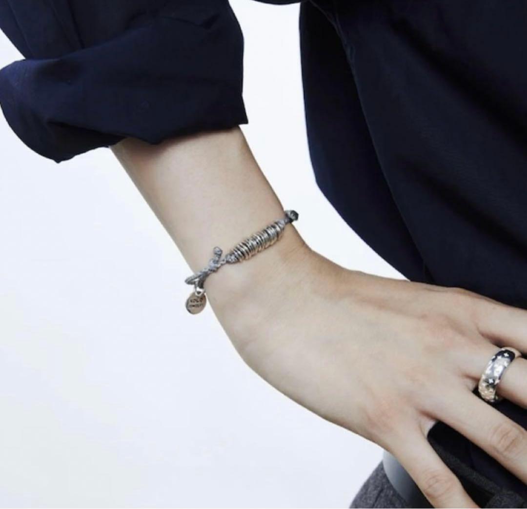 XOLO　Piece Silk Code Bracelet グレー