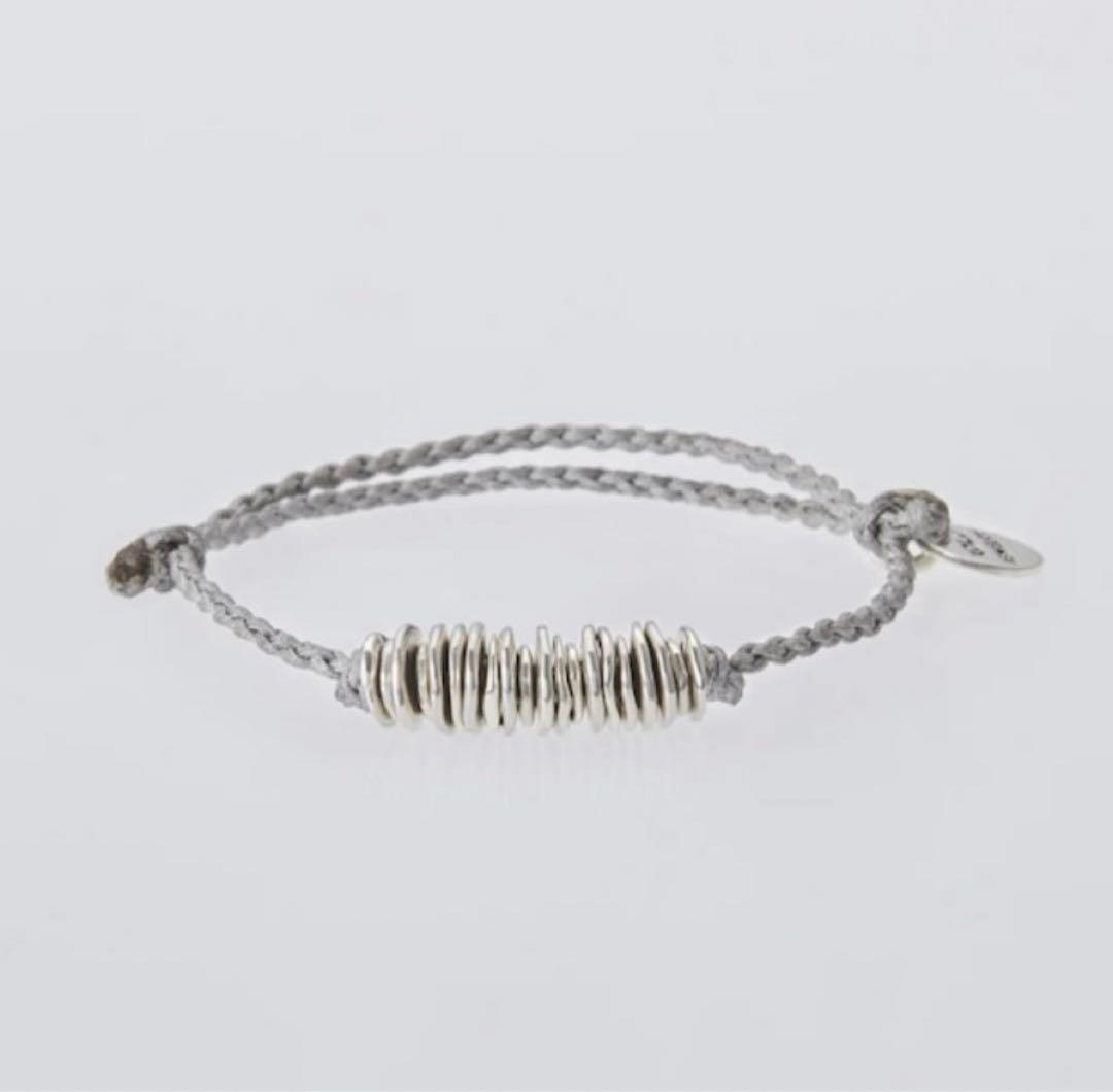 XOLO　Piece Silk Code Bracelet グレー