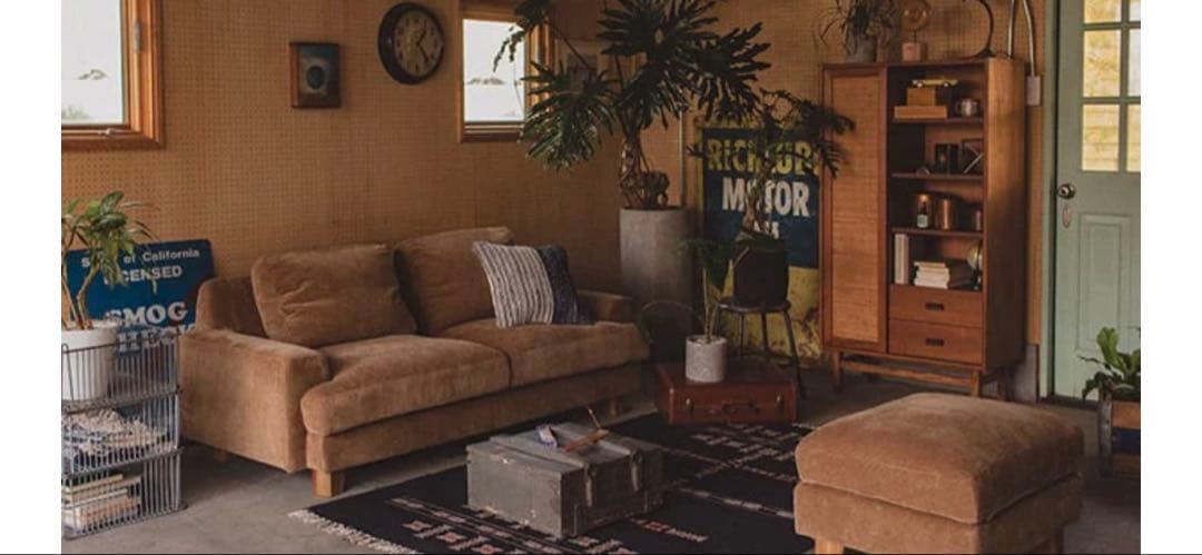 unico GREIG(グレイグ)　 カバーリングソファ 2.5シーター カーキ