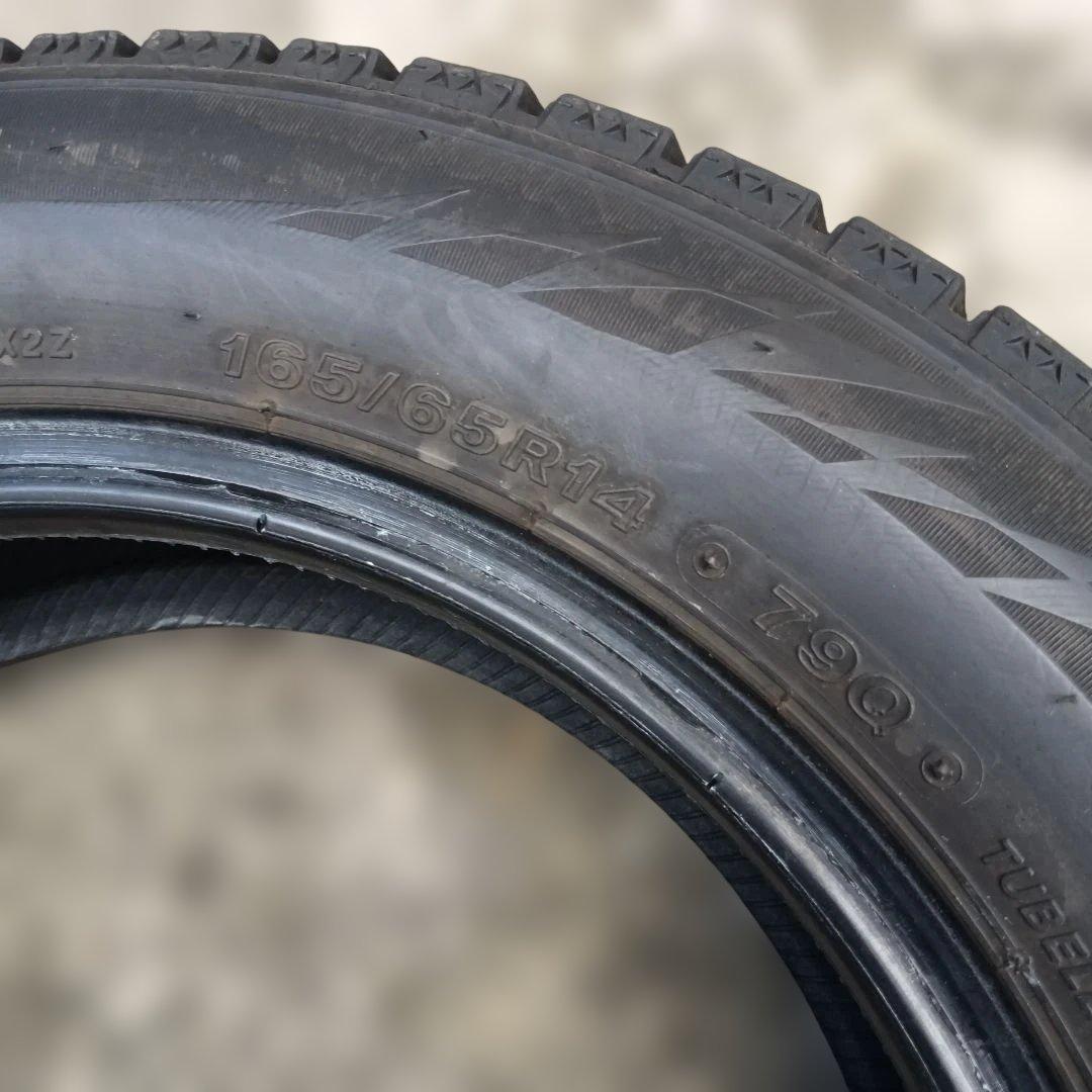 165/65R14 ブリヂストンVRX2 まだまだ履けます!送料無料 4本