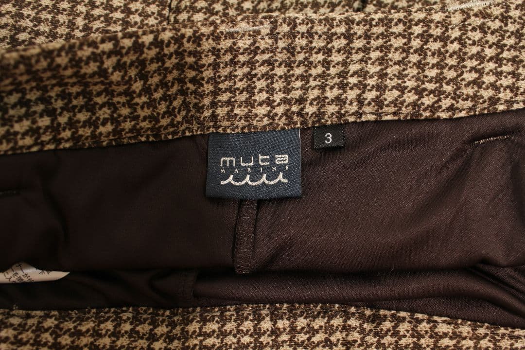 最終値下　muta MARINE 千鳥柄 プリーツスカート インナー付 ゴルフ