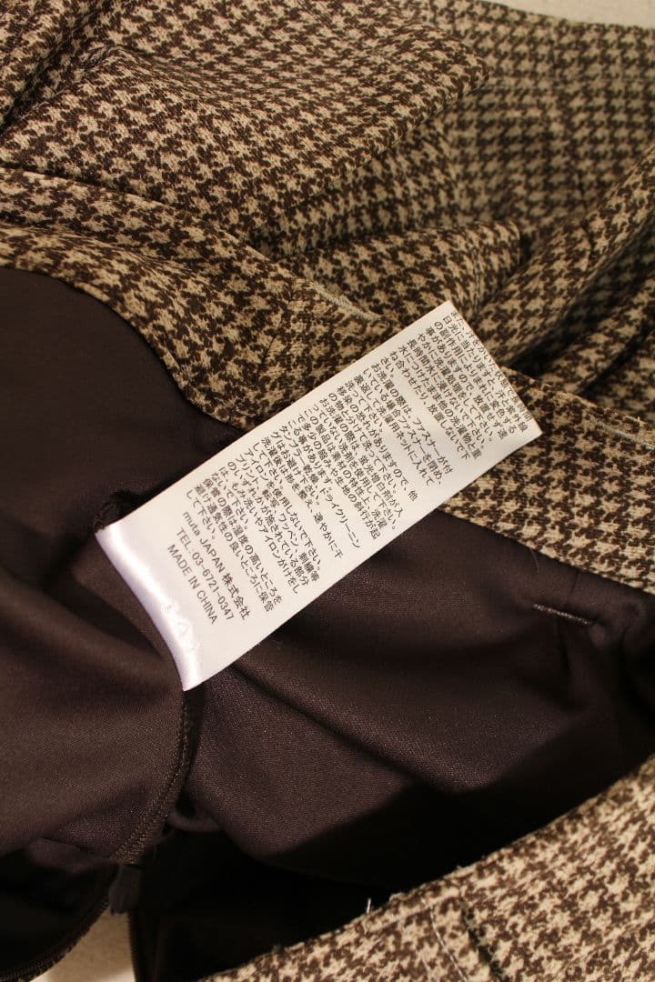 最終値下　muta MARINE 千鳥柄 プリーツスカート インナー付 ゴルフ