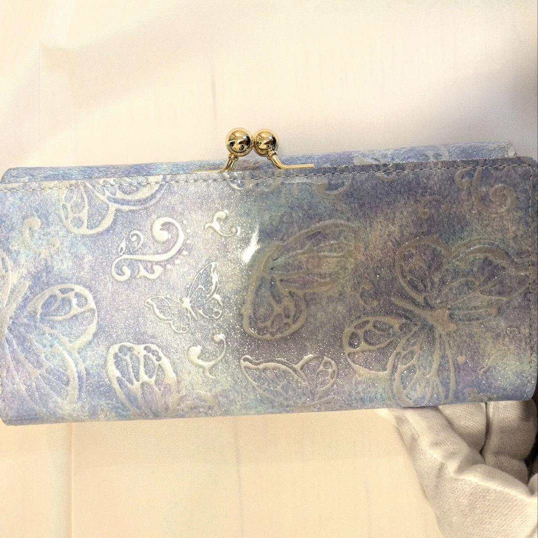 希少カラー♡ANNA SUI パピヨン　シンデレラカラー　二つ折り長財布　がま口