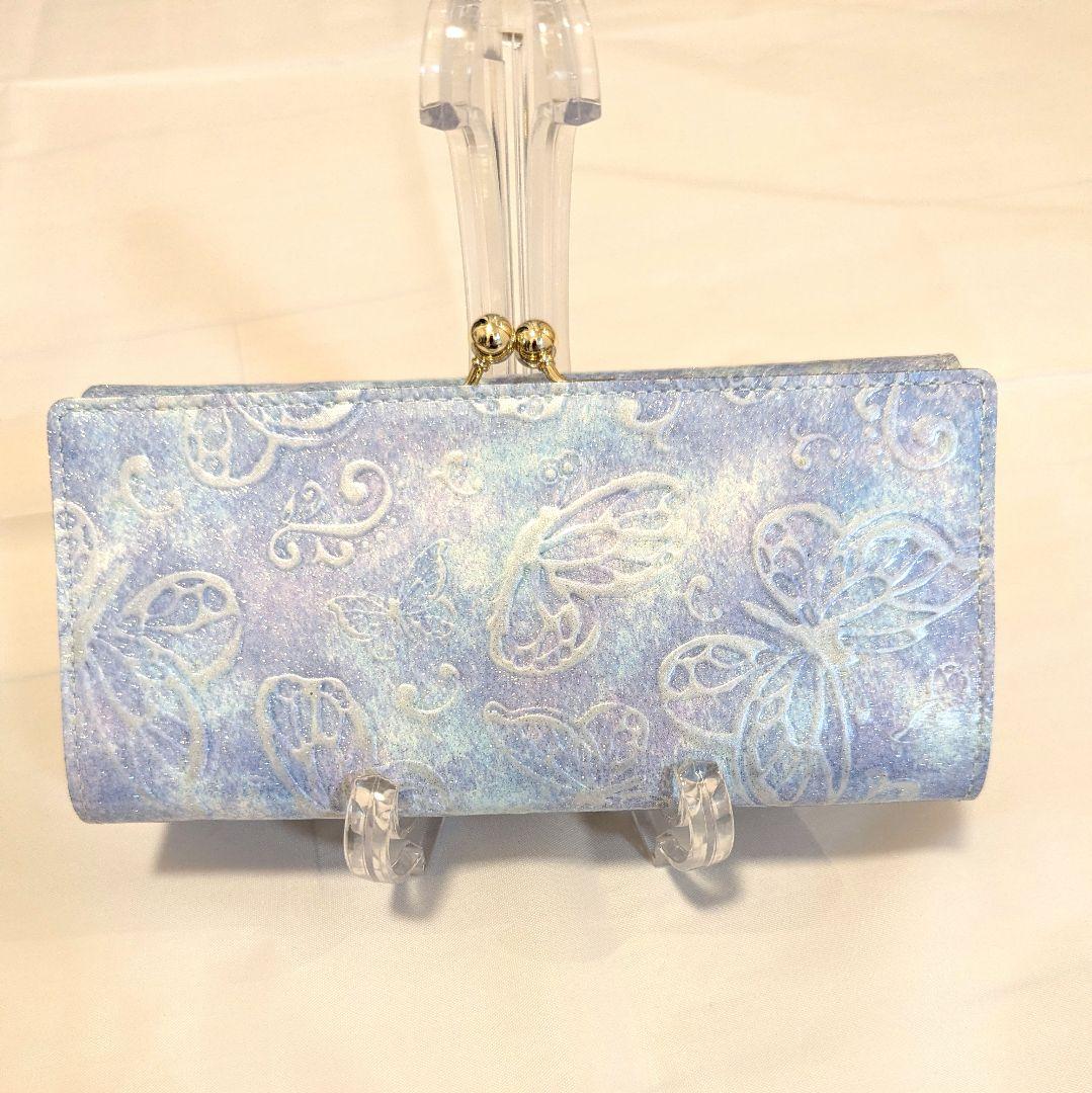 希少カラー♡ANNA SUI パピヨン　シンデレラカラー　二つ折り長財布　がま口