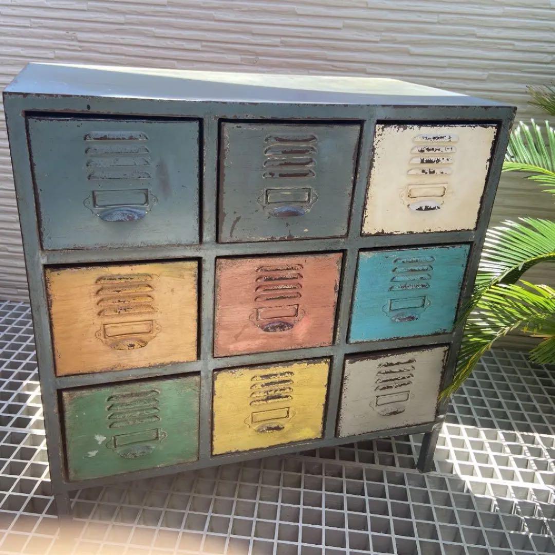 ブリキ製チェストボックス