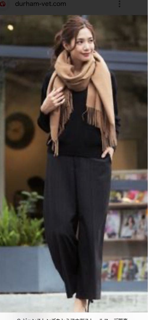 美品人気Johnstons of Elgin 100%カシミヤ ストール大判