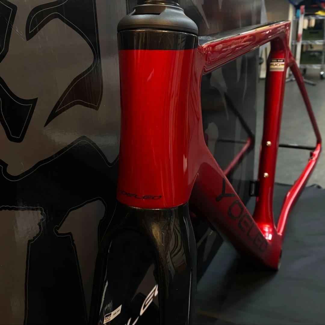 ヨーレオ　R11DB SL フレームセット（ハンドル無し） ルビーレッド