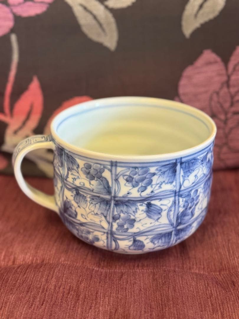 波佐見焼 中村平三作 特大マグカップ（直径約14cm）