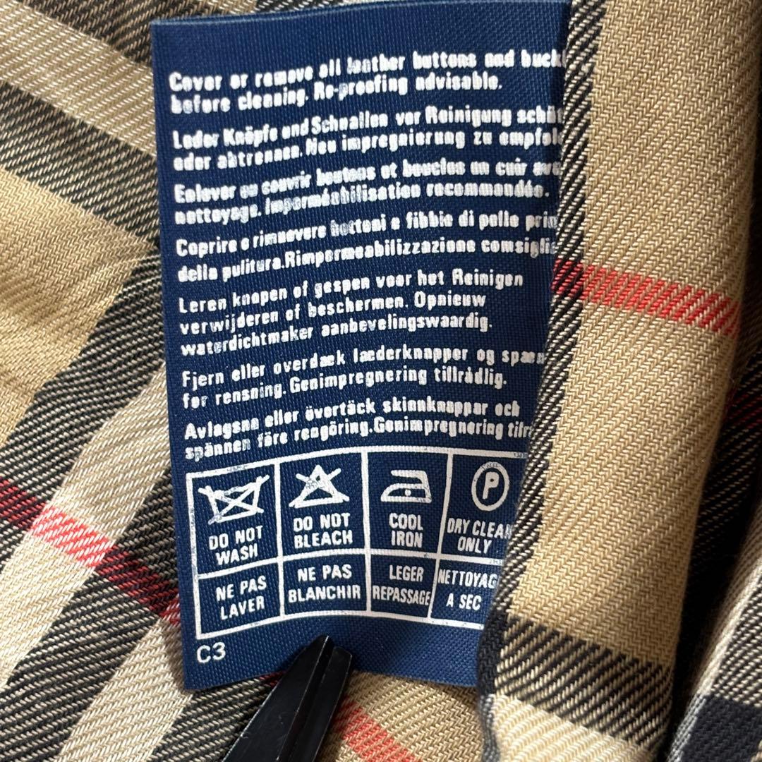 希少 80年代 バーバリー 英国製 トレンチコート ノバチェック ダブル