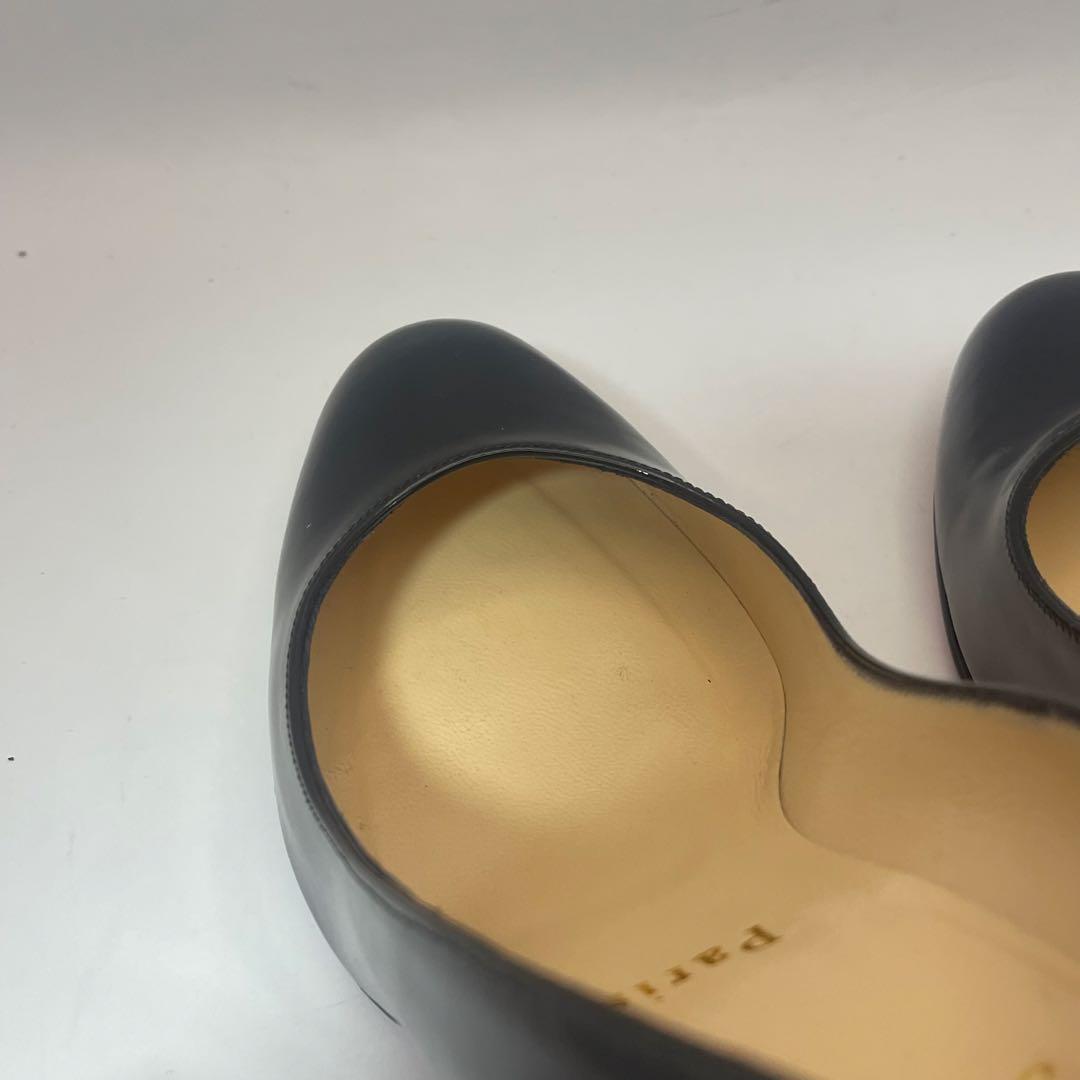 あおむし　クリスチャーノルブタン　パンプス 黒 37.5 レッドソール