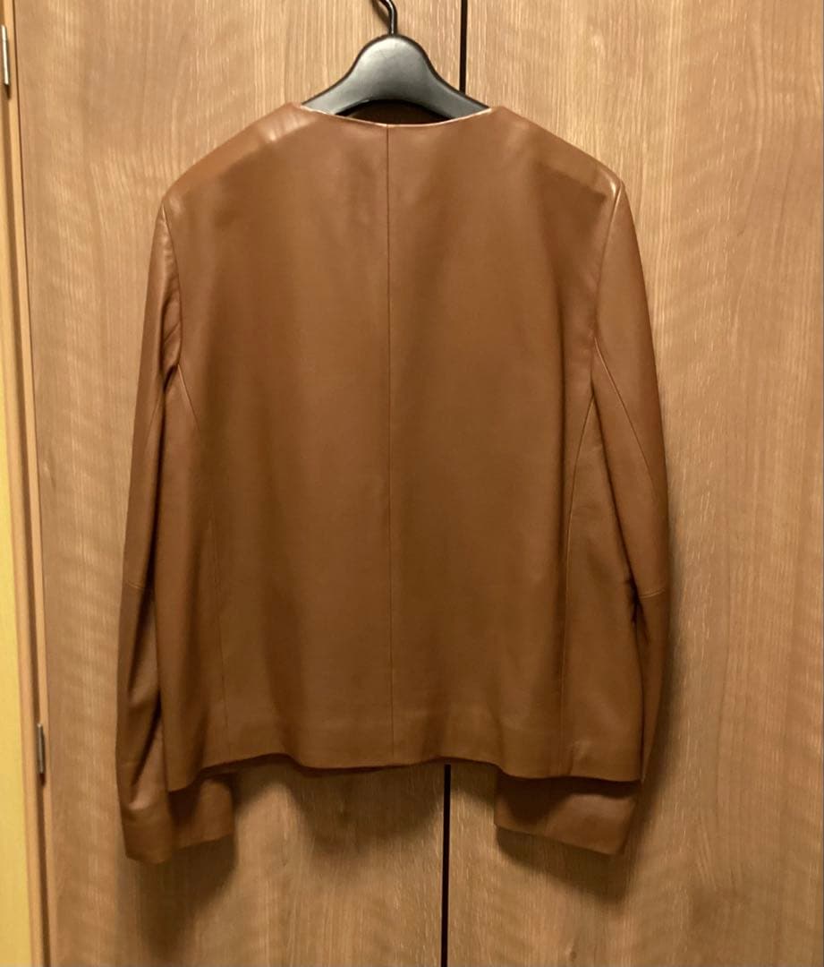 美品　自由区　25周年　【mi-mollet掲載】ラムレザージャケット　ブラウン