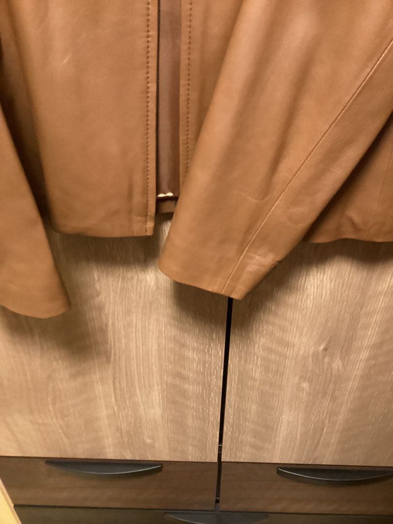 美品　自由区　25周年　【mi-mollet掲載】ラムレザージャケット　ブラウン