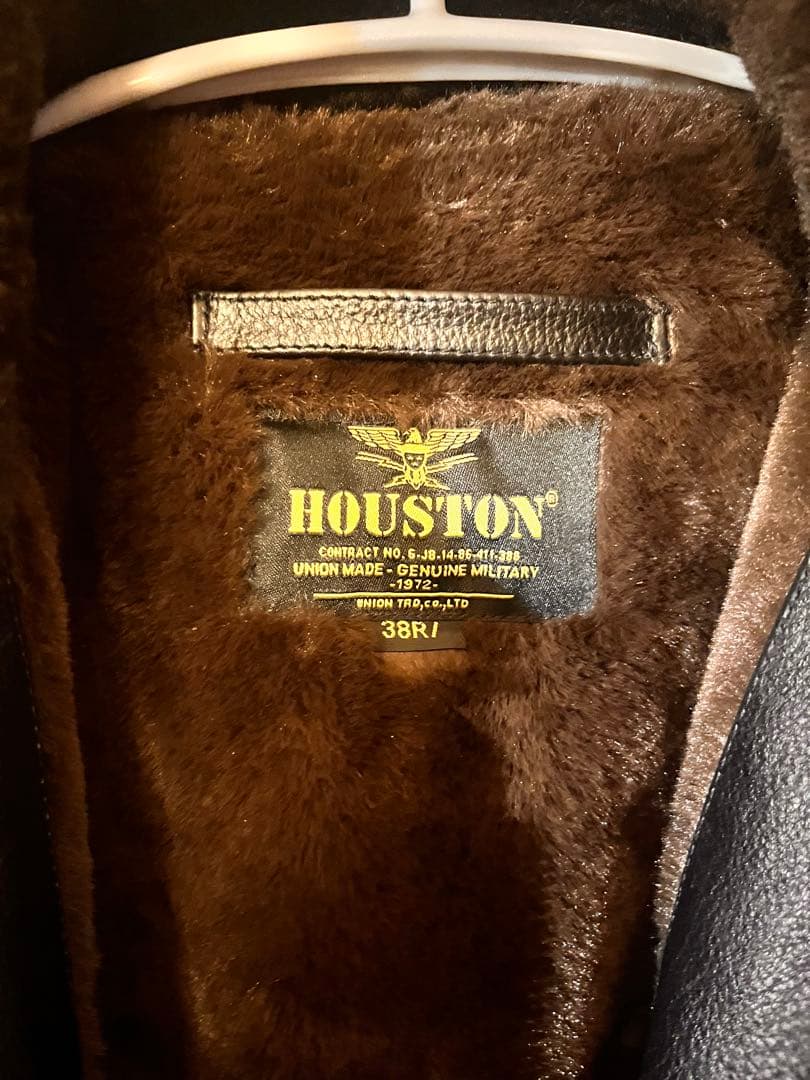 [値下げ]HOUSTON レザージャケット　レザーN1デッキジャケット　38R