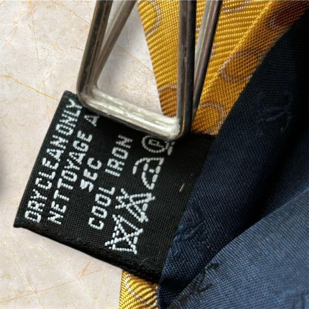 ガスティーノ様 ヴィンテージ シャネルシルク ネクタイ ゴールドチェーンタグ