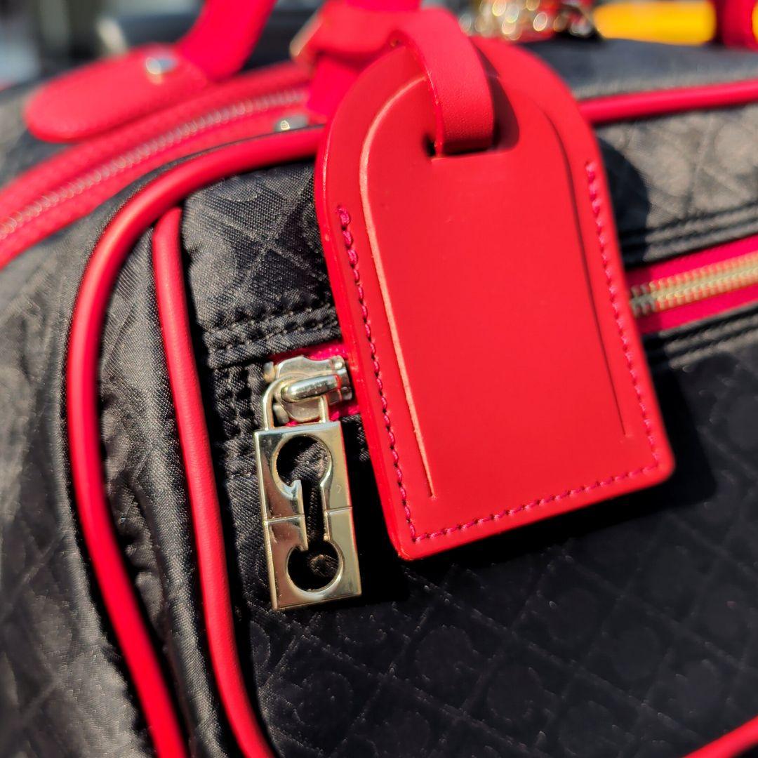 ゲラルディーニ 4輪 キャリーケース 総柄 ソフティ 機内持込可 ブラック