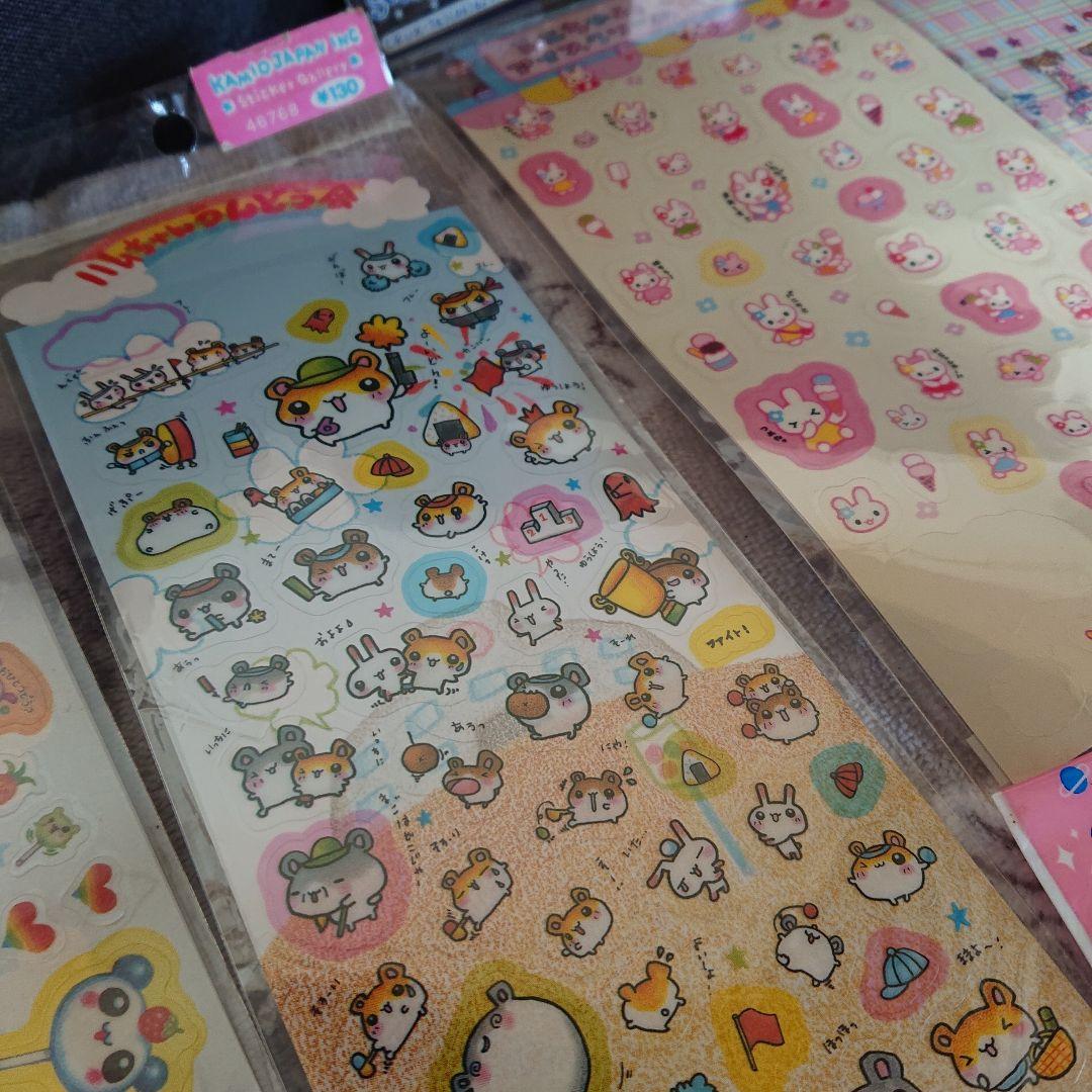 む*ぎ様 平成レトロ/当時物 シール まとめ売り ぷっくりシールあり ジャンク