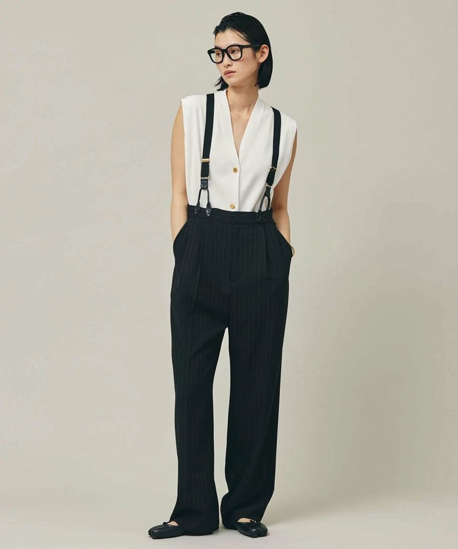 新品未使用品❣️Curensologyカレンソロジー　サスペンダーパンツ