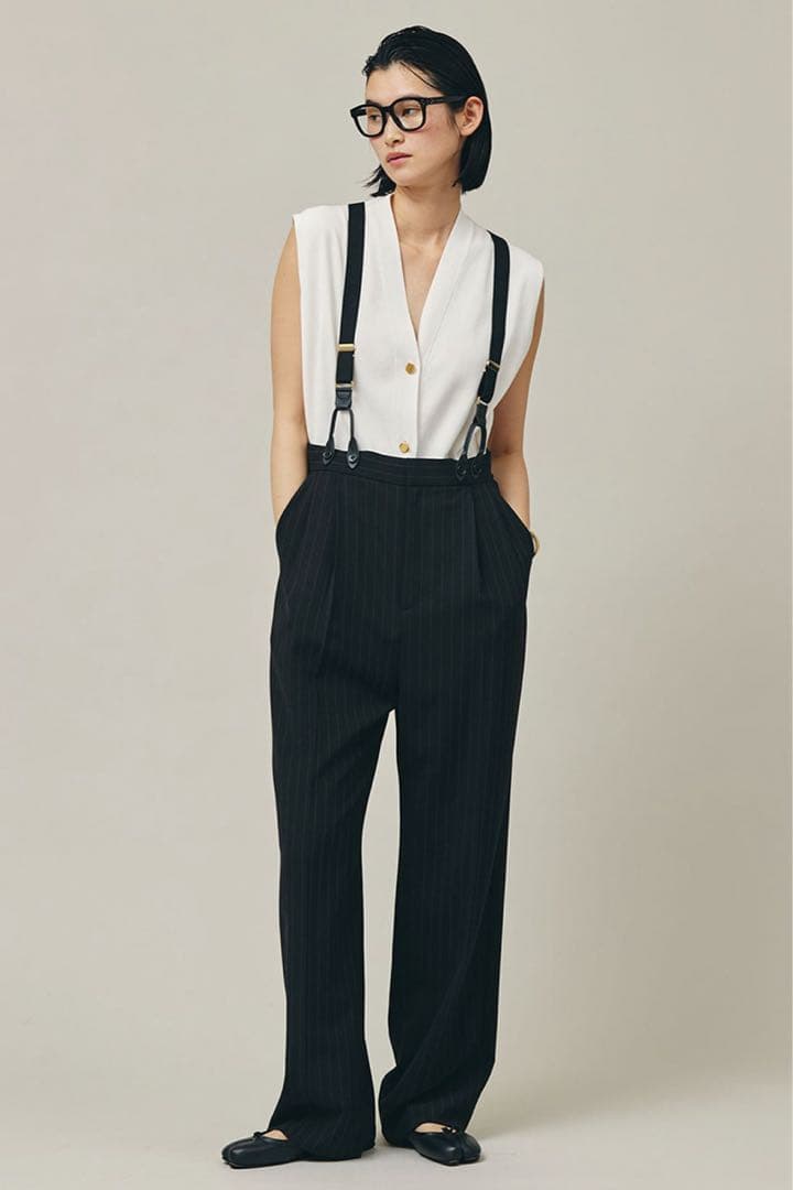 新品未使用品❣️Curensologyカレンソロジー　サスペンダーパンツ