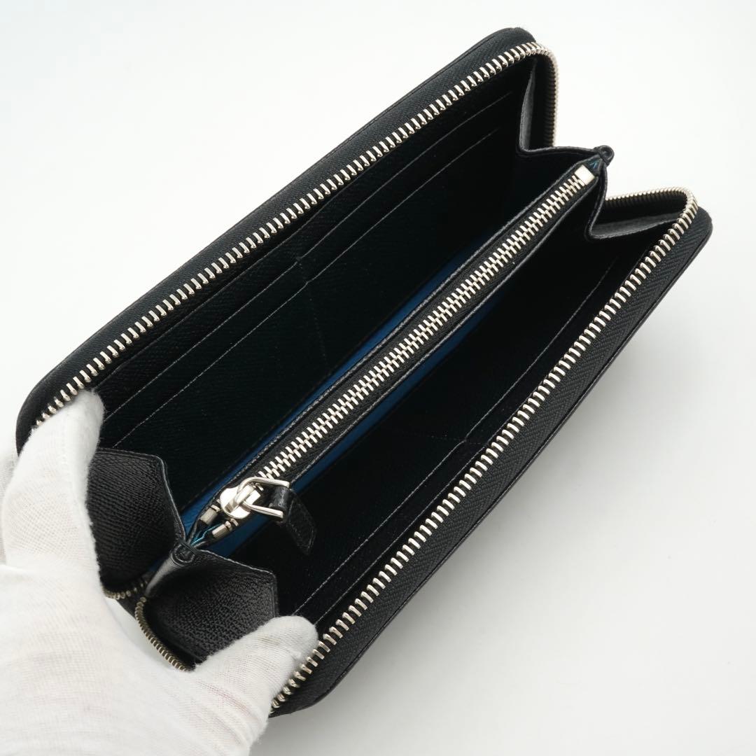 ✨極美品✨　ブルガリ　長財布　RFID ビーゼロワン　バイカラー　本革　レザー