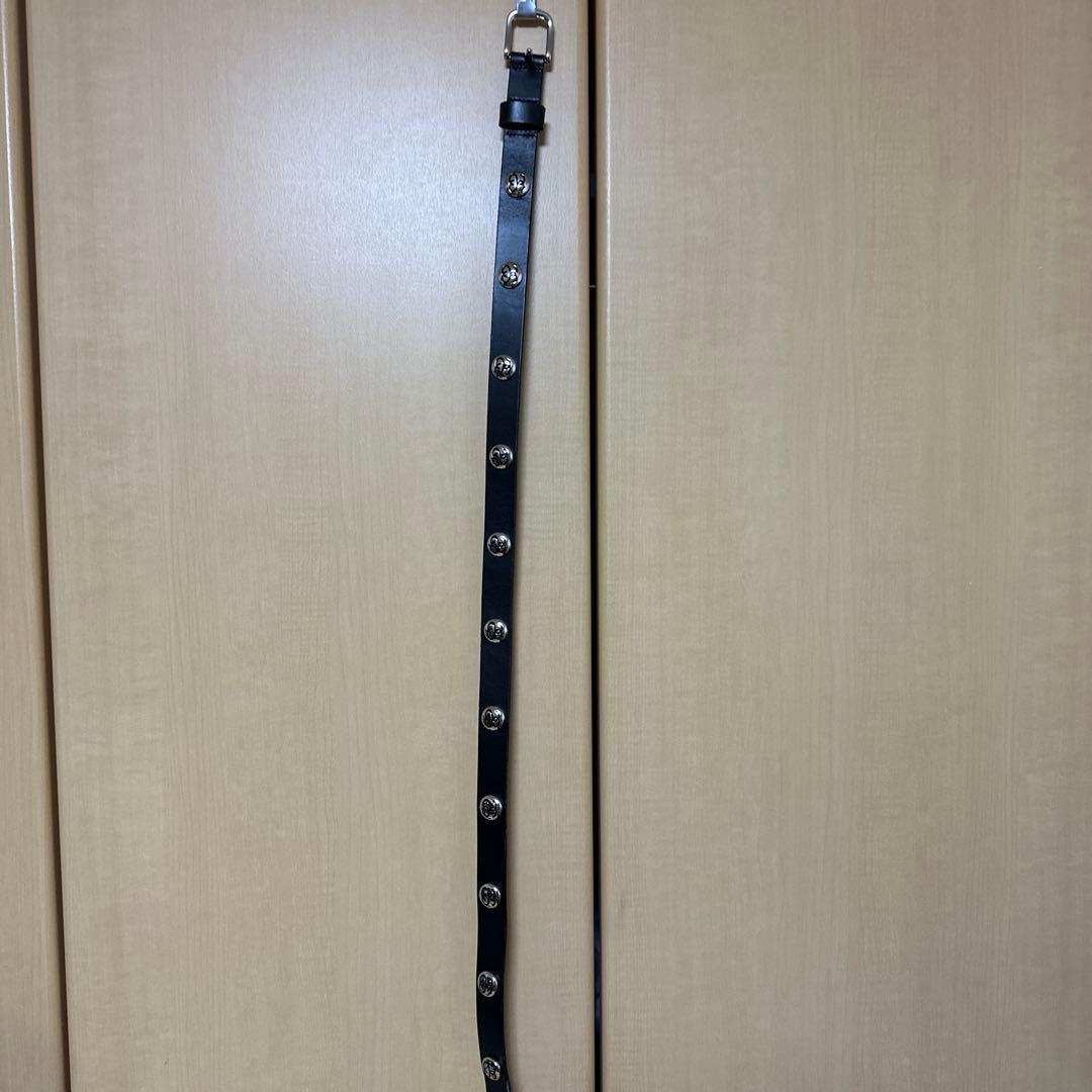 小物 STUSSY SS-LINK STUDDED BELT BLACK S/M