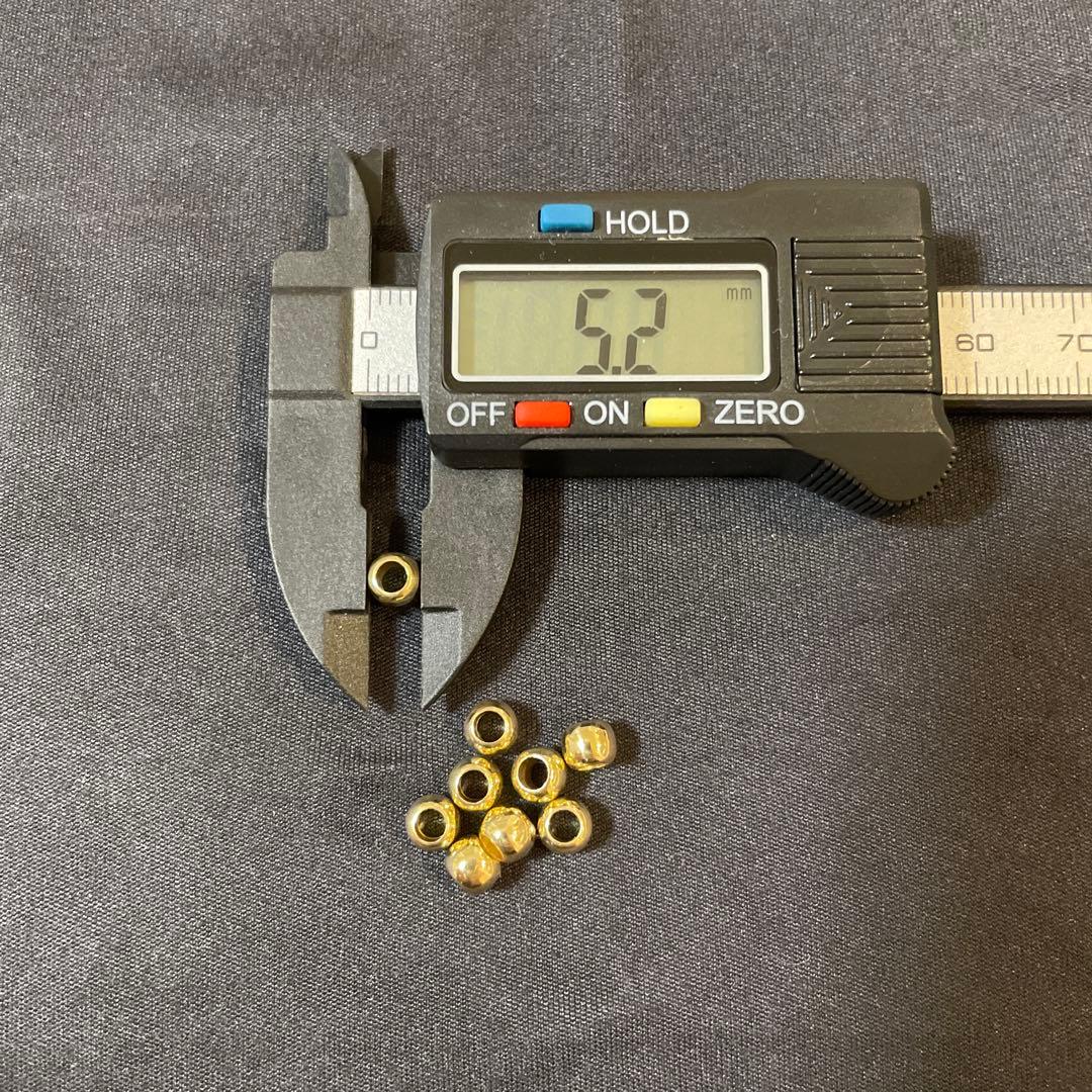 K18製無垢ビーズ　18金 ゴールドビーズ 金無垢ビーズ